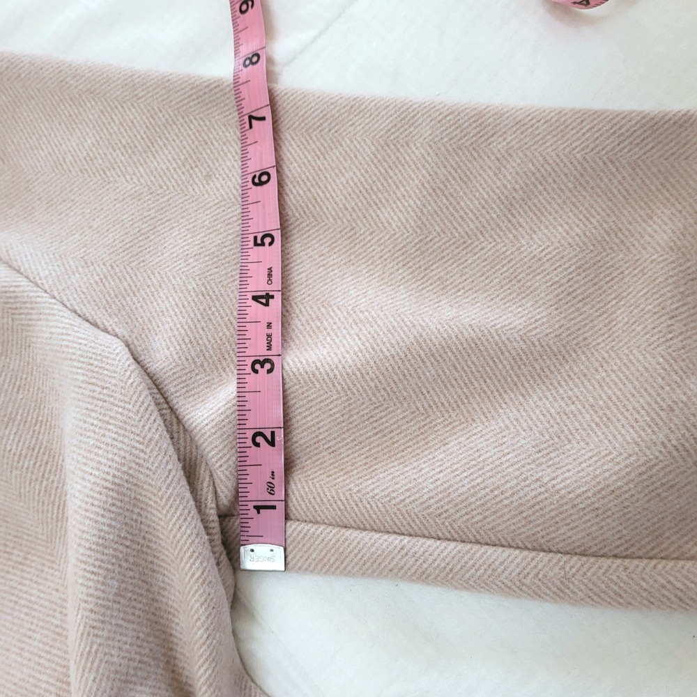 BB Dakota Dusty Rose Pink Herringbone Shawl Collar Open Front Cardigan Jacket XL - Picture 11 of 11